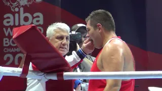 AIBA Men`s World Boxing Championship 2019. Semifinals. Babanin Maksim vs Jalolov Bakhodir