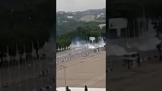 RAW: Police allegedly fire on demonstrators in Abuja, Nigeria