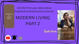 MODERN LIVING PART 2/ APPROACHES TO ENGLISH BOOK 1/ALTERNATIVE ENGLISH +2CHSE ENGLISH