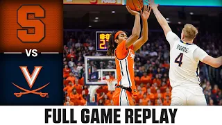 Syracuse vs. Virginia Full Game Replay | 2023-24 ACC Men’s Basketball