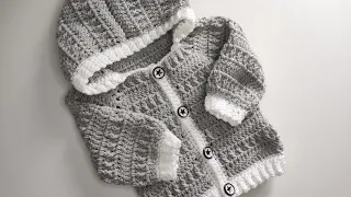 Crochet #48 how to crochet a baby hoodie /Part 2