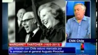 Historiador aseguró que Thatcher le debía a Pinochet "en gran parte el triunfo en las Malvinas"