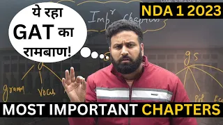 Most Repeated Chapters Of GAT For UPSC NDA 1 2023 😲 List Of Important Topics For NDA GAT | Sumit Sir