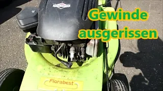 Zündkerzengewinde reparieren beim Rasenmäher (Briggs & Stratton)