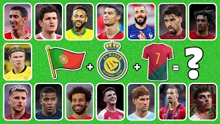 (Full 40)Guess the Song, NATIONALITY + CLUB + JERSEY NUMBER of football players|Ronaldo,Mbappe🏆⚽