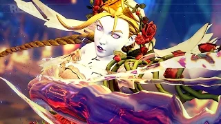 Street Fighter V All Halloween costumes and halloween stage gameplay