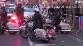 NYPD Motorcycle Division Harley Davidson "Perfect team" New York  2014 HD ©