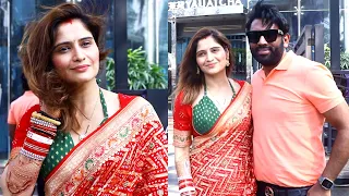 Newlyweds Arti Singh And Dipak Chauhan First Public Appearance After Their Marriage