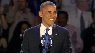 President Obama's Election Night Victory Speech - November 6, 2012 in Chicago, Illinois