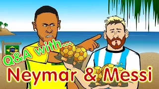 Neymar & Messi Q&A! (PARODY Brazil vs Argentina 3-0 World Cup 2018 Qualifier)