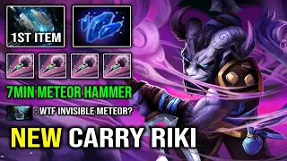 WTF 7Min Hammer Invisible Meteor | NEW 2023 Carry Riki Overpower Build EZ MMR Dota 2