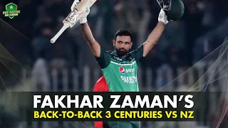 Fakhar Zaman's Three Successive Hundreds Against New Zealand in 2023 | PCB