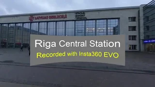 Riga Central Station aufgenommen mit Insta380 EVO