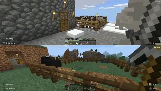 Minecraft - Split-Screen Multiplayer Let's Play Adventure! - Stream 3 Part 1 -01/26/2020