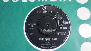 Mod Thumper - HEINZ - Don't Worry Baby - COLUMBIA DB 7779 UK 1965 RGM Joe Meek Beat Dancer