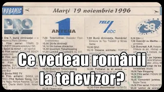 Anii "90: Ce vedeau românii la televizor