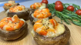 ЗАКУСКА. Шампиньоны с креветкой / Shrimp Mushrooms