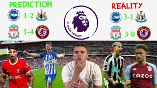 REACTING TO MY GAMEWEEK 4 PREMIER LEAGUE PREDICTIONS! *GONE WRONG*