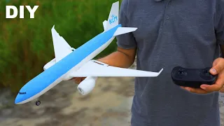 Build and Fly Boeing B777-200 KLM simple RC plane