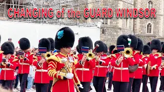 WINDSOR CASTLE GUARD Number 7 Company Coldstream Guards - Band of the Coldstream Guards 22nd Jul 23