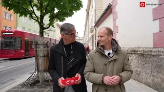 Bürgermeisterstichwahl: Stadtspaziergang mit Johannes Anzengruber