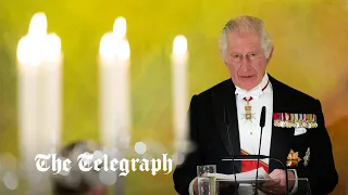 King Charles speaks German at banquet in Berlin