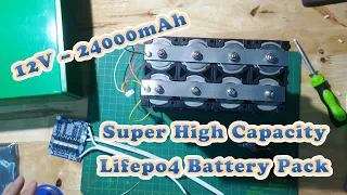 Building High Capacity 32650 Lifepo4 Battery Pack for emergency or daily use - 12V - 24Ah #1