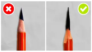 CORRECT Way to Sharpen CHARCOAL Pencil without BREAKING!!!