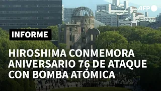 Japón conmemora 76 aniversario de bomba atómica en Hiroshima en plenos Juegos | AFP