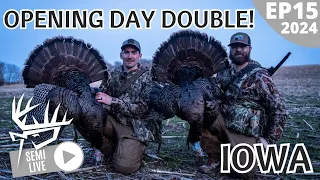 Iowa Turkey Hunting | OPENING DAY DOUBLE