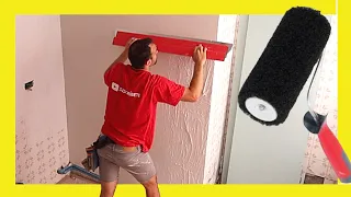 🔥 How to PLASTER Walls, the EASY way, With a SPATULA and ROLLER ✅ L’outil Parfait