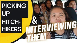 WE PICK UP 5 HITCH-HIKERS IN THE PHILIPPINES and interview them