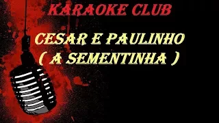 CEZAR E PAULINHO - A SEMENTINHA ( KARAOKE )