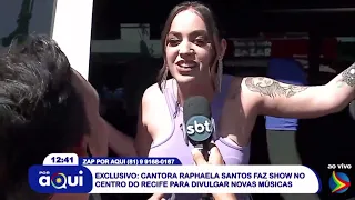 Raphaela Santos faz show surpresa no centro do Recife 20/07/23