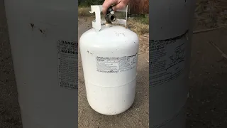 How to reset a propane tank that has safety valve stuck