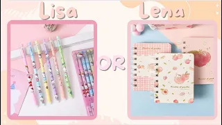 Lisa or lena || school supplies edition pt 4!! 🌸 Cute, kawaii, aesthetic school supplies!