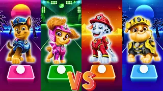 Paw Patrol | Chase VS Skye VS Marshall VS Rubble | Tiles Hop