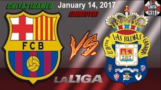 FC Barcelona vs Las Palmas Liga Santander 2016 jornada 18/ pes2017 /