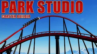 The NEW Theme Park Game COASTER BUILDER! | Park Studio (Alpha Gameplay)
