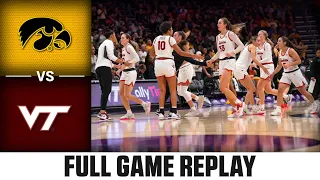 Iowa vs. Virginia Tech Full Game Replay | 2023-24 ACC Women’s Basketball