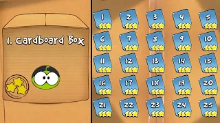 Cut the Rope GOLD - Chapter 1 Cardboard Box - All 25 Levels (1-1 to 1-25) 3 Stars Walkthrough