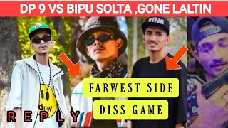 FARWESTSIDE HIPHOP DISS GAME ||  DP 9 VS BIPU SOLTA /GONE /LALTIN 12:50 || HIPHOP NEWS 25 July 2022