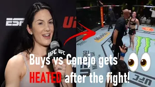 "I'll follow you home" UFC trash talk gone wrong [Cheyanne Vlismas Buys vs Conejo]