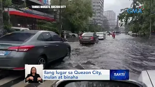 Ilang lugar sa Quezon City, inulan at binaha | Saksi