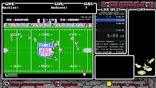 (NES) Tecmo Super Bowl Win a Game Speedrun PB 7:25