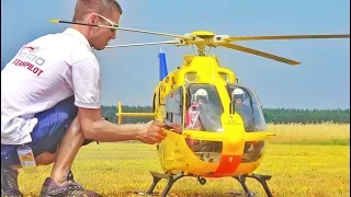 SUPER BIG RC EC-135 SCALE HELICOPTER CHRISTOPH 31! ADAC EUROCOPTER DEMO FLIGHT