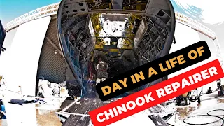 A day in the life of a CH 47 Chinook helicopter repairer