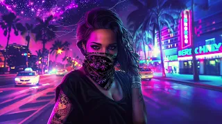 it's the 80's and you're walking through Miami [80's Synthwave Music]