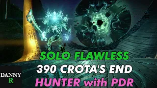 Solo 390 Flawless Raider Hunter with PDR - Crota's End | Destiny