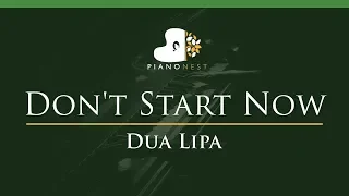 Dua Lipa - Don't Start Now - LOWER Key (Piano Karaoke Instrumental)
